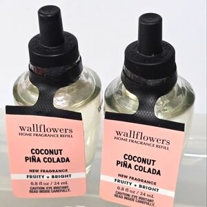 White barn bath & body works coconut pina colada wallflower refills new